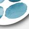 Designart - Aquamarine Circles Blue Geometric Elements - Modern Metal Circle Wall Art